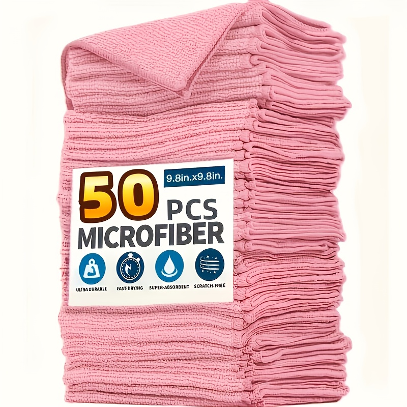 Kitchen Appliances Set - 1-50 Stuks Lichtroze Microfiber Keukenhanddoeken Super