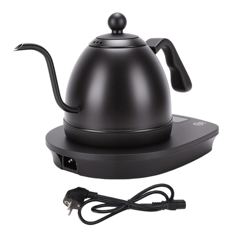 Electric Kettle Gooseneck - 1000W Elektrische Zwanenhals Waterkoker 600ml RVS