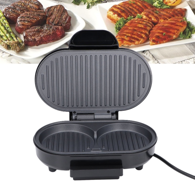 Sandwich Press Grill - 750W Elektrische Steakgrill, Elektrische Burgermaker, Compacte