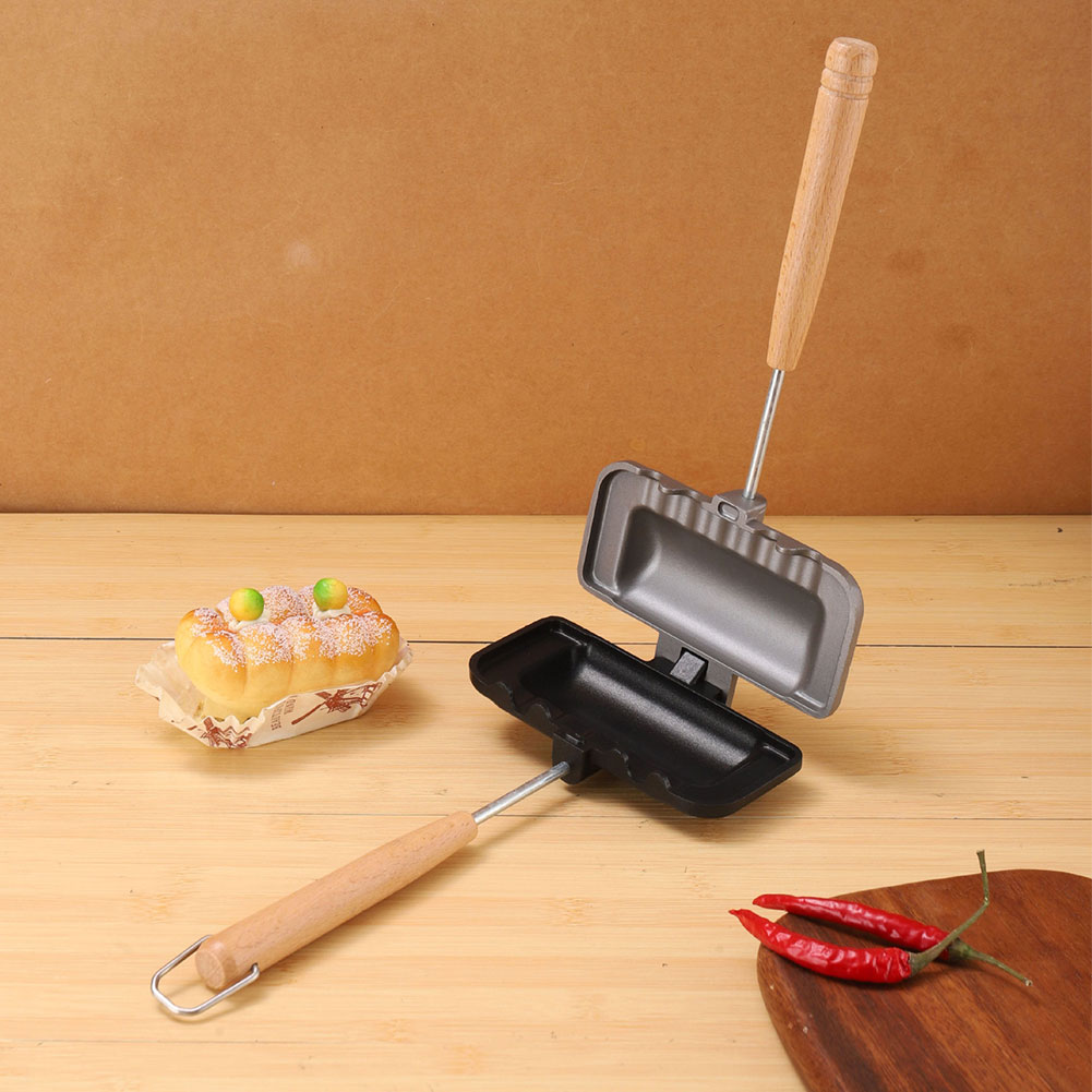 Hotdog-toaster, antiaanbaklaag - Sandwich Press Grill recensie en prijs