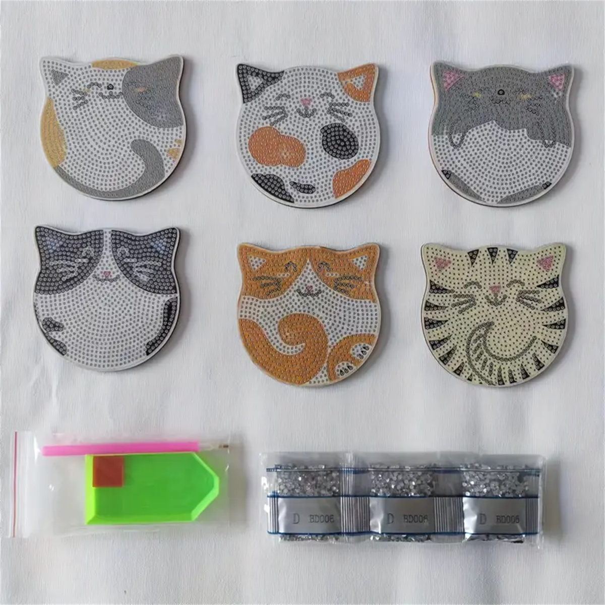 6-delig/set DIY kat strass ges - Kitchen Appliances Set recensie en prijs