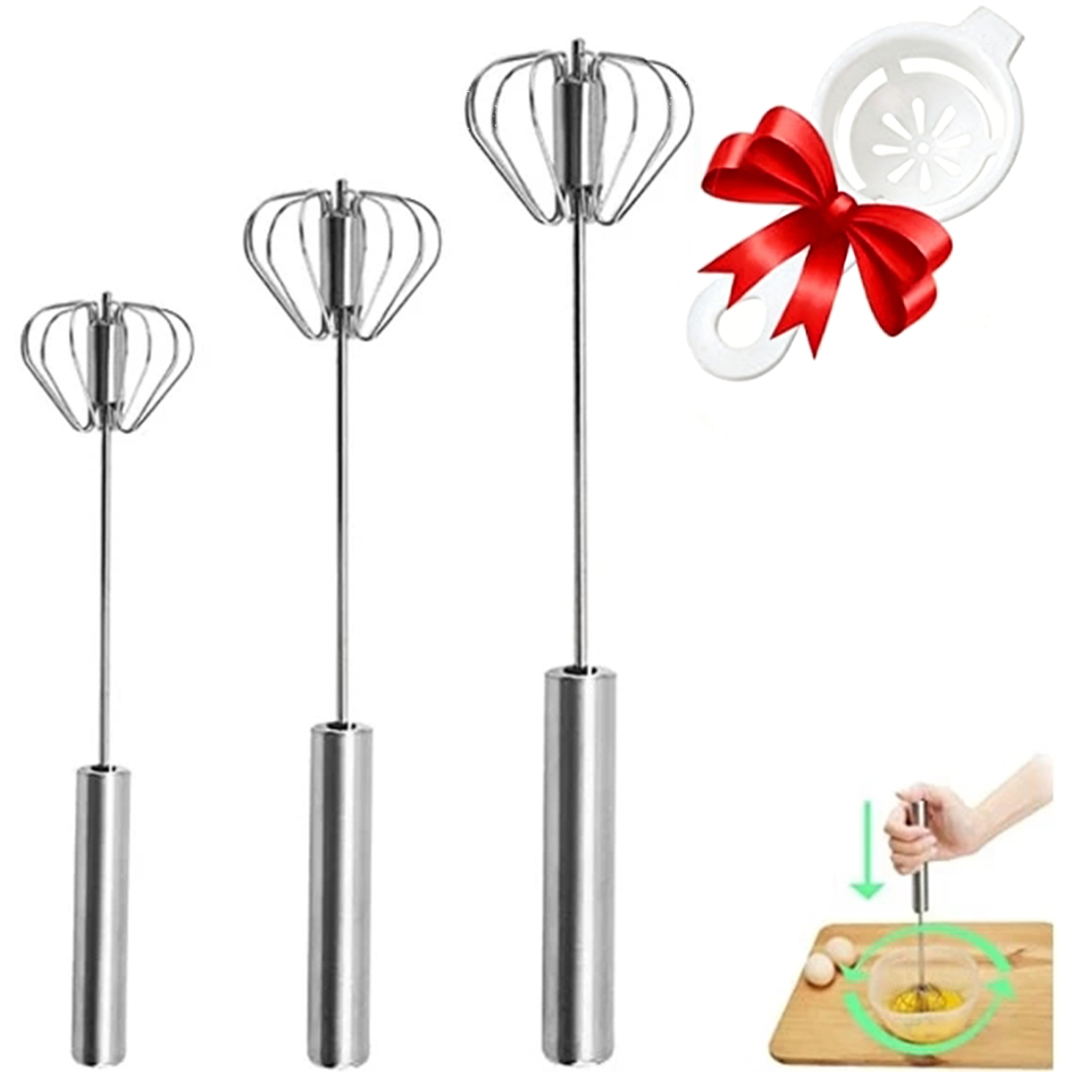 1/3 stuks roestvrijstalen eier - Kitchen Appliances Restaurant recensie en prijs